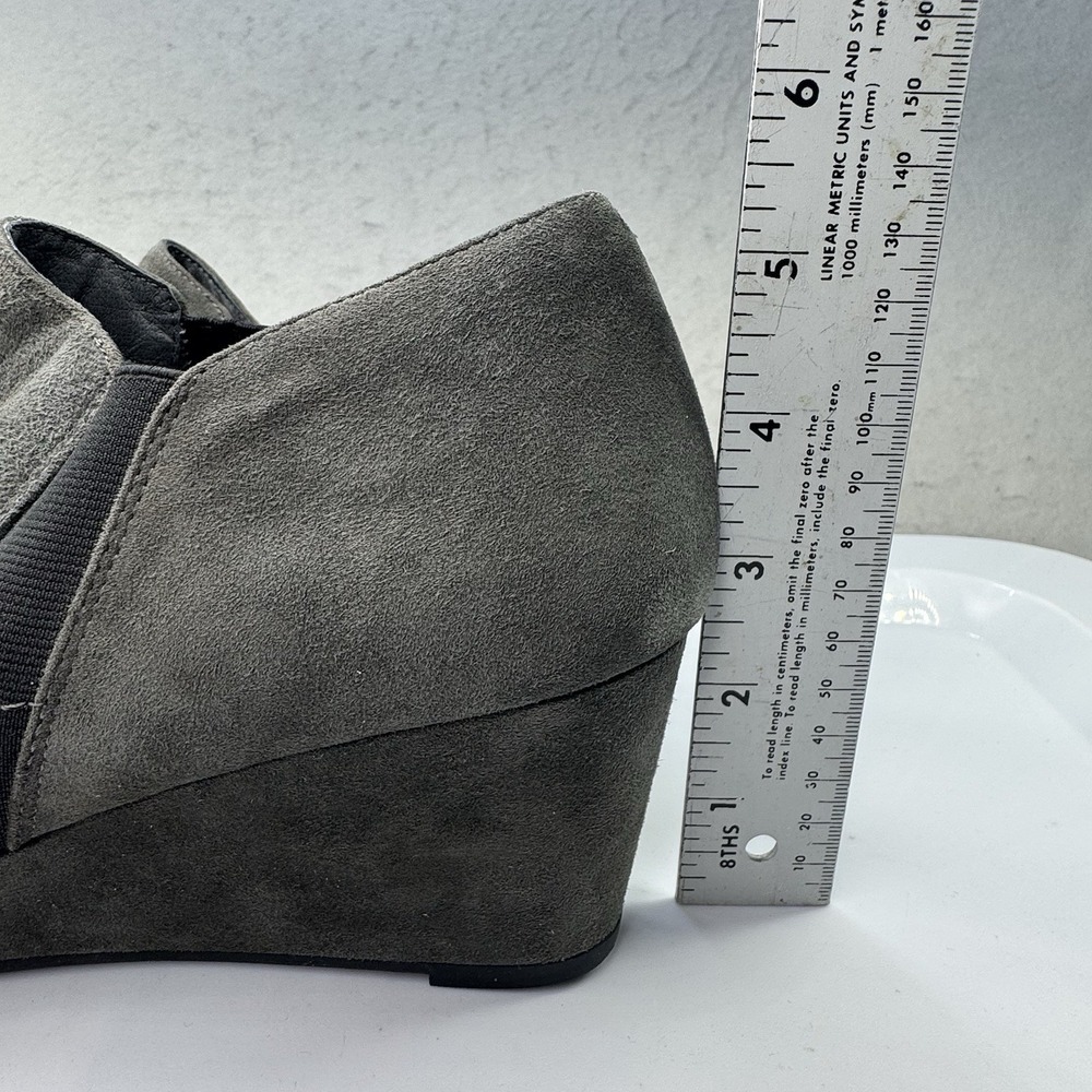 VIONIC Women's Size 9 Stanton Gray Suede Comfort Wedge Ankle Boots Booties - Picture 2 of 11
